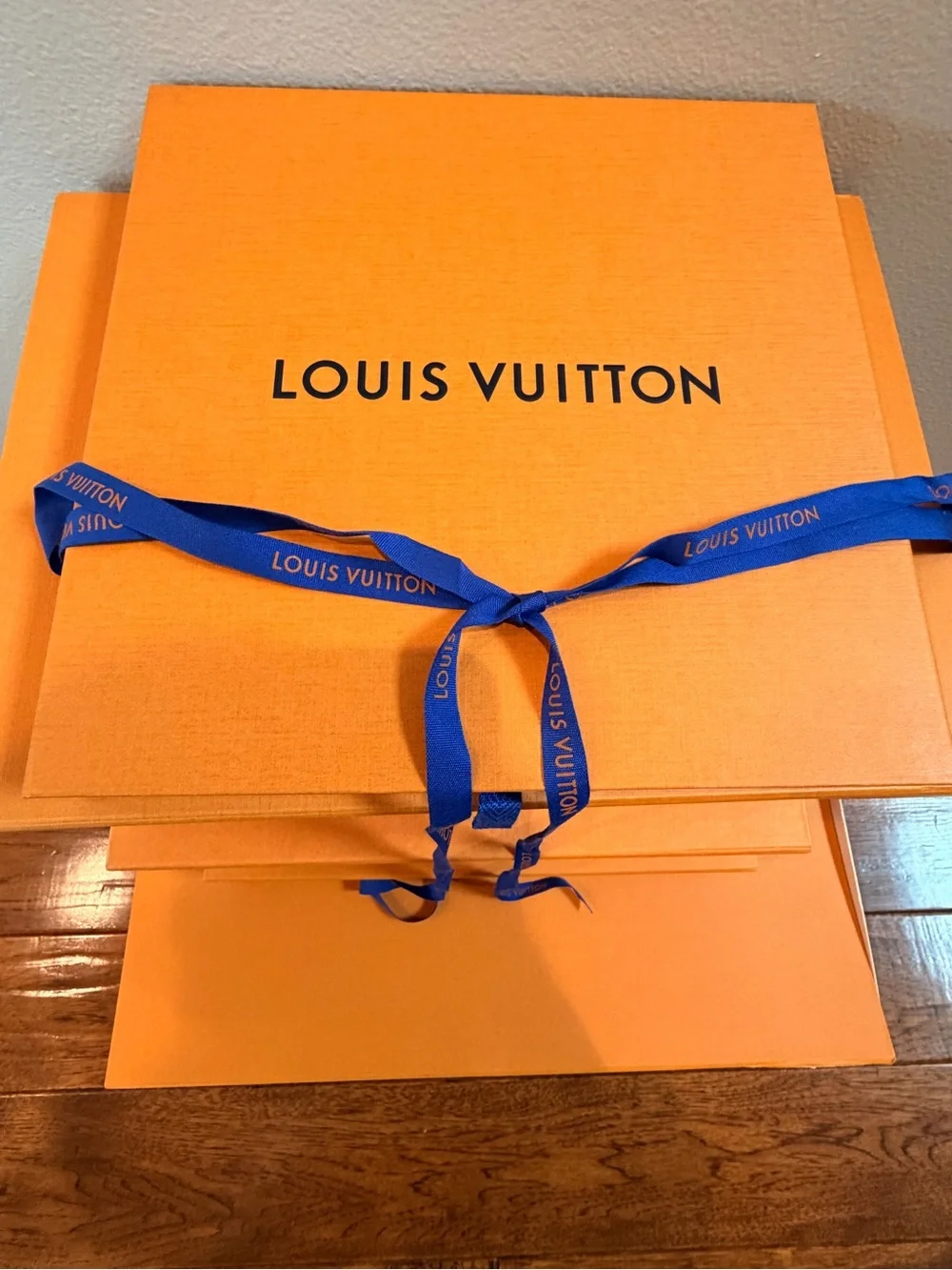 Louis Vuitton Orange Signature Gift boxes. 5 different variations.